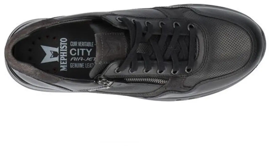 Heren Veterschoenen Mephisto Bradley Randy Black Zwart - Maat 9½ - afbeelding 4 van 6