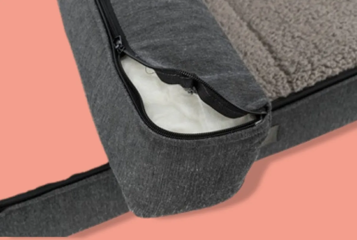 Trixie Vital Hondenmand Sofa Bendson Orthopedisch Grijs 80x60cm - afbeelding 6 van 6