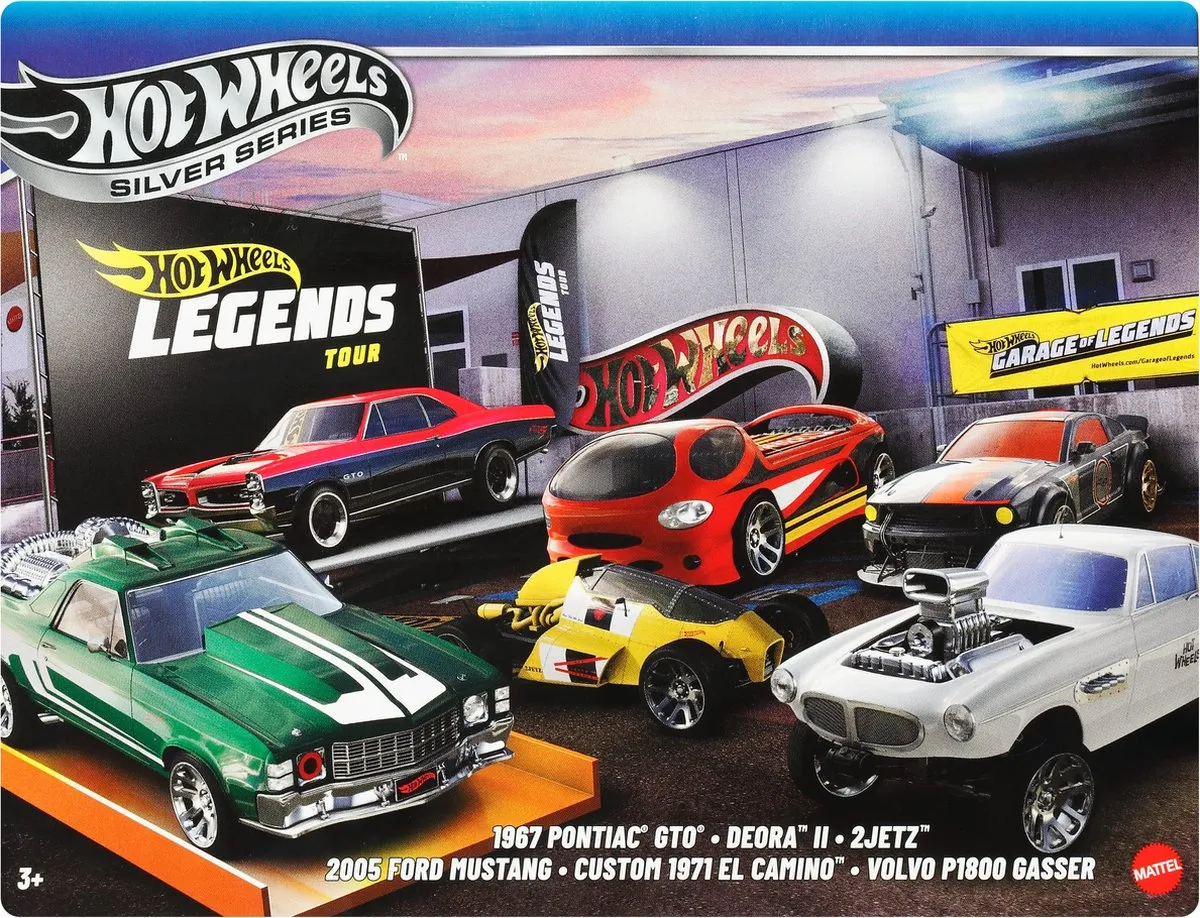 Hot Wheels HW Legends JBY78 Voertuigen Set - 6 Stuks - Meerkleurig