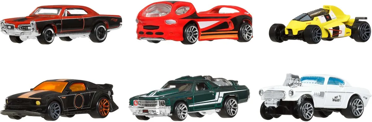 Hot Wheels HW Legends JBY78 Voertuigen Set - 6 Stuks - Meerkleurig