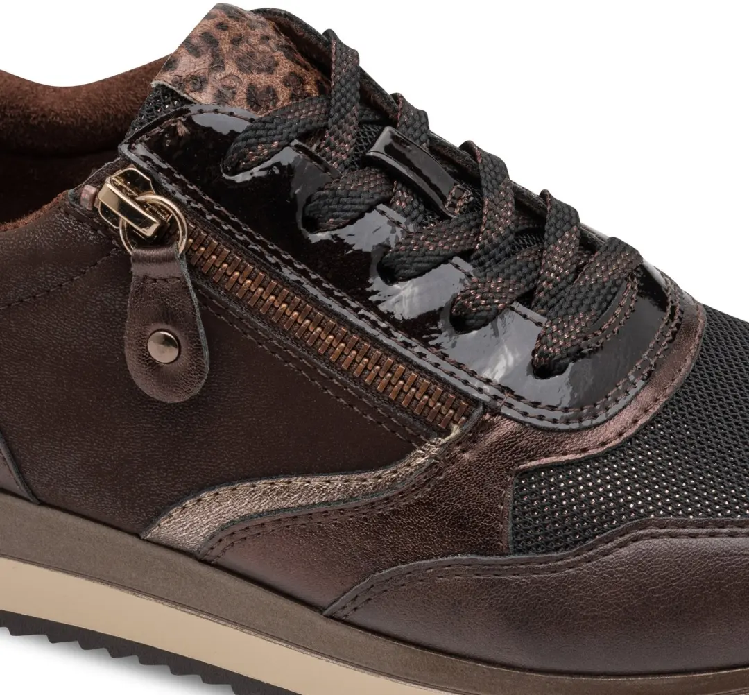Jana Dames Sneaker - 23774-304 Bruin - Wijdte H - Maat 38 - afbeelding 6 van 6