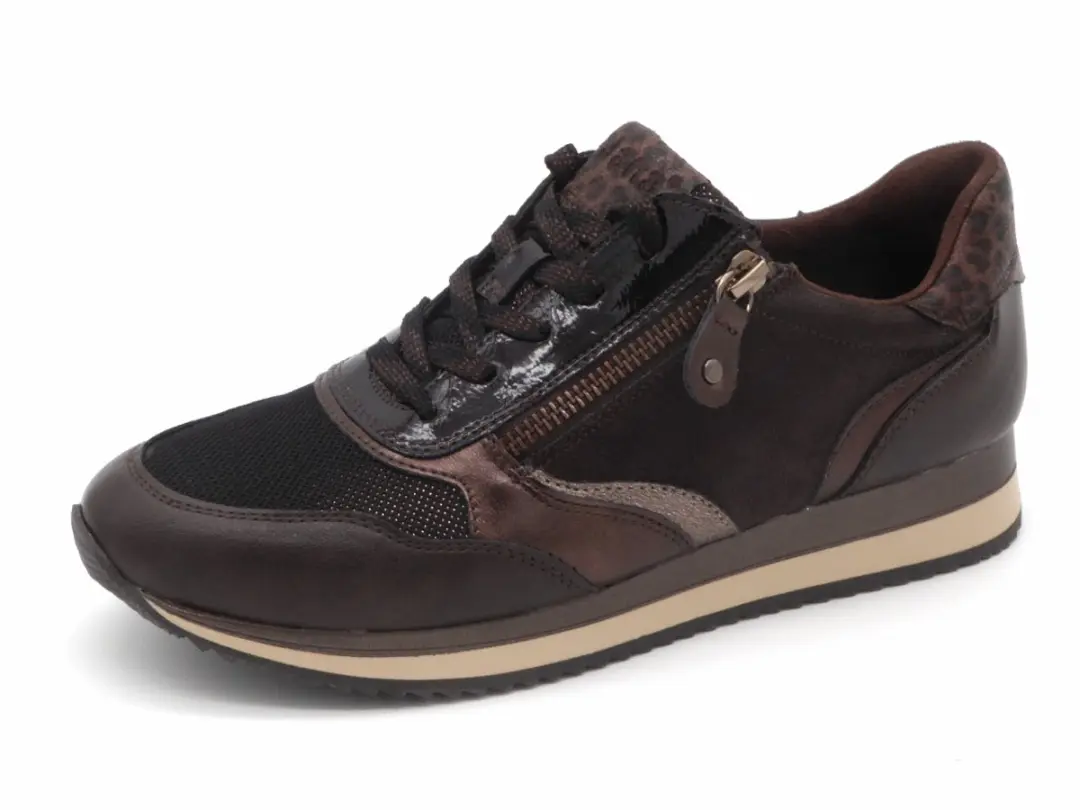 Jana Dames Sneaker - 23774-304 Bruin - Wijdte H - Maat 38 - afbeelding 2 van 6