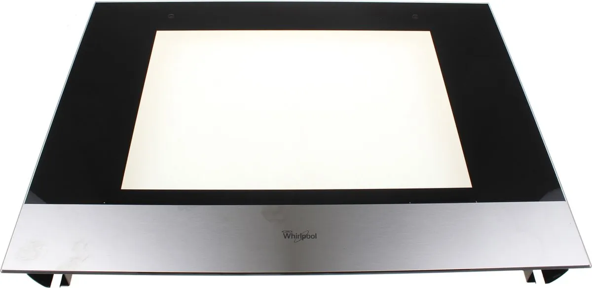 Whirlpool Ovendeurglas met steunen 481010599789