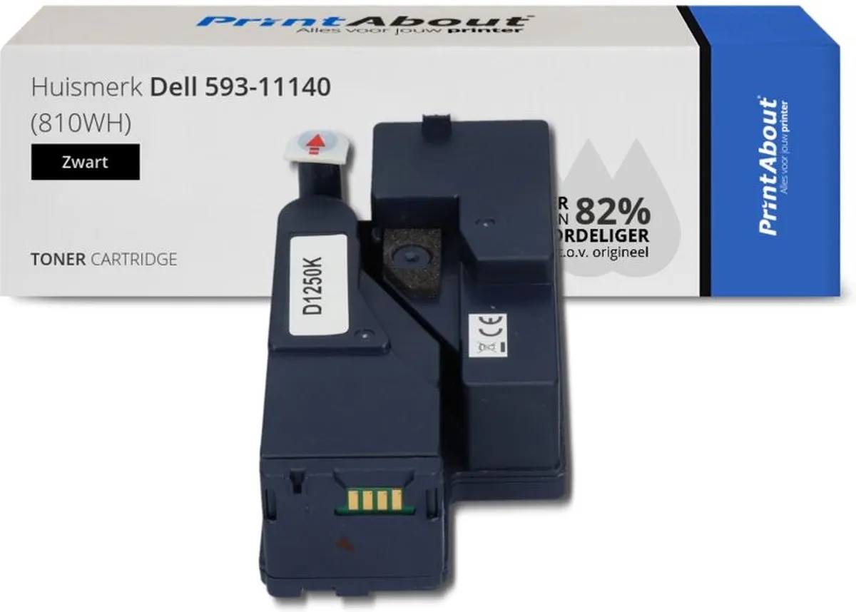 PrintAbout Huismerk Dell 593-11140 Toner Zwart - 2.250 Pagina's