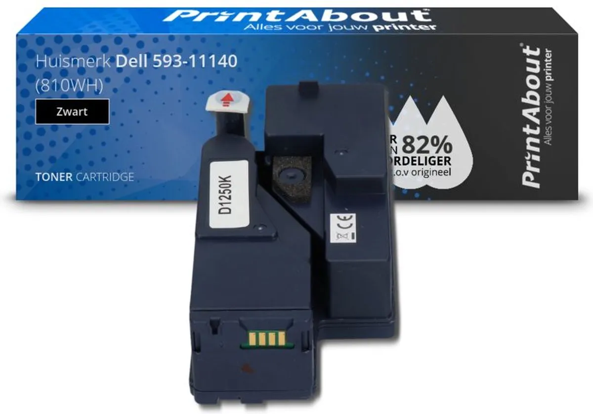 PrintAbout Huismerk Dell 593-11140 Toner Zwart - 2.250 Pagina's
