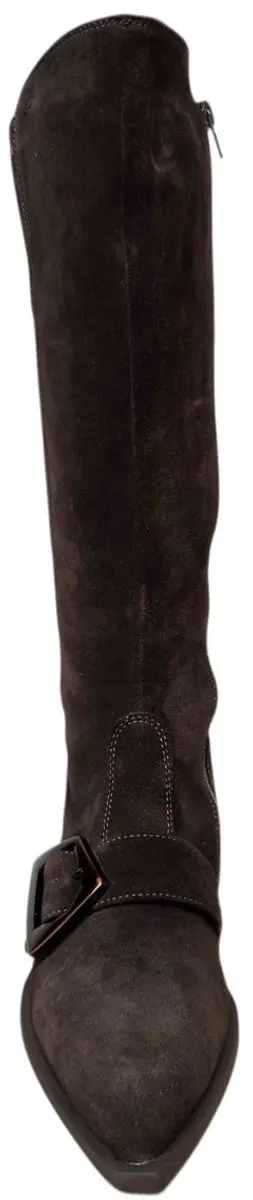 DL Sport 7227 712 01 Velour Cacao Lange Laarzen Bruin Suede en Stretch Dames - Bruin - 41 - afbeelding 2 van 6