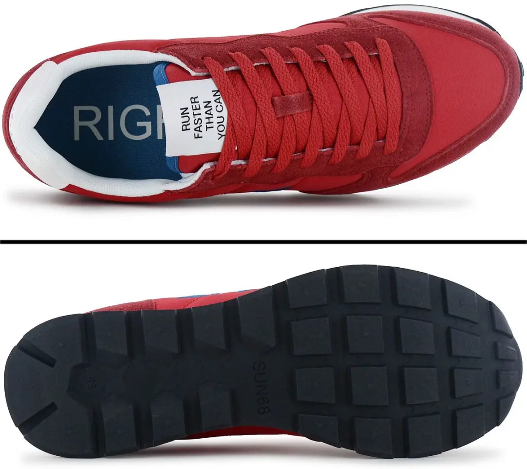 Sun68 Tom Solid Z36101-10 Heren Sneakers - Rood - Maat 40 - afbeelding 6 van 6