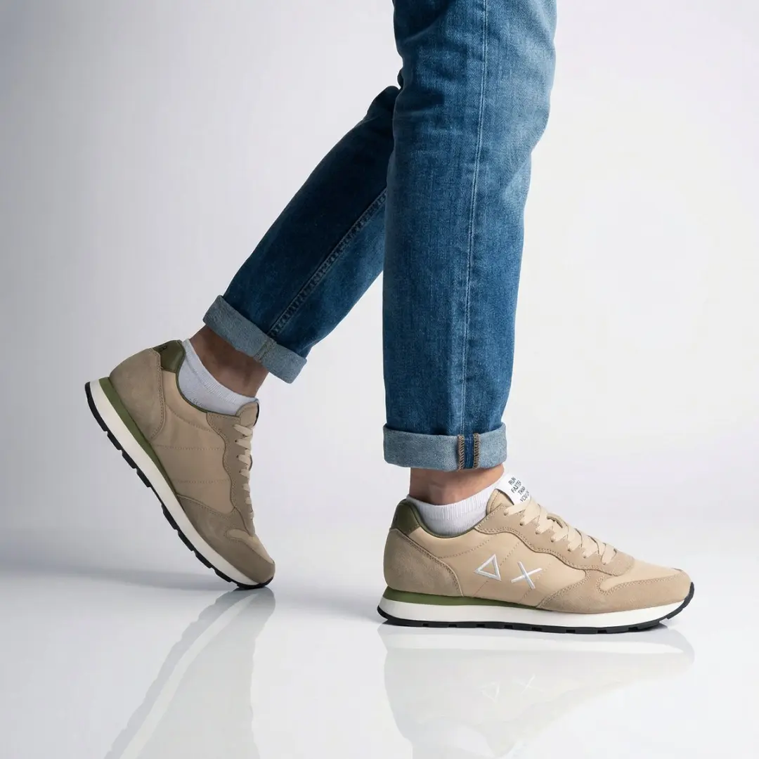 Sun68 Tom Solid Heren sneakers Beige Z36101-16 - afbeelding 3 van 6
