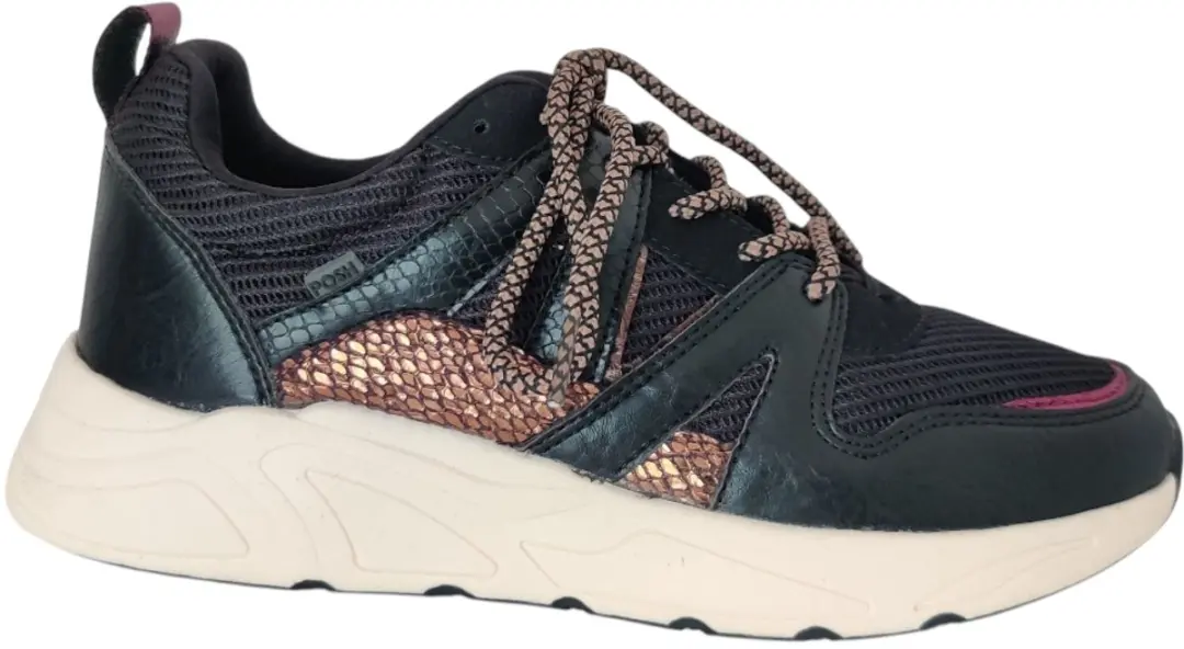 POSH by Poelman CAROCEL Dames sneakers Zwart met dierenprint - afbeelding 3 van 6