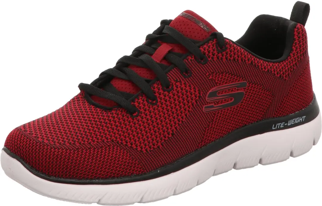 Skechers Heren Veterschoenen rood maat 41