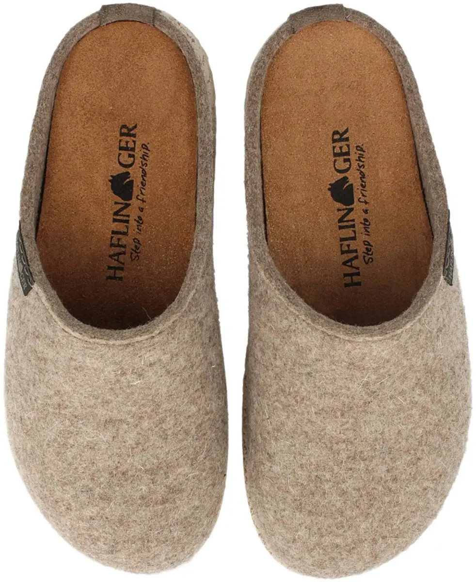 Haflinger Manhattan Clog - Pantoffels - Dames - Beige/Bruin - Maat 38 - afbeelding 6 van 6