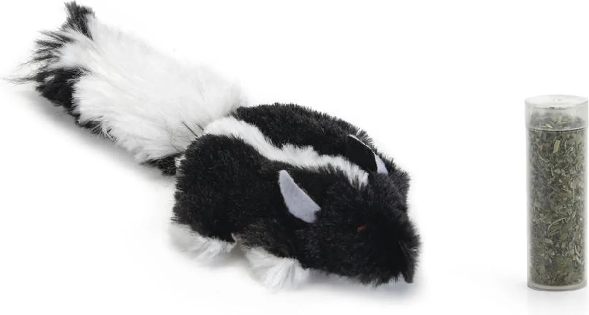 Beeztees Snuffy Kattenspeelgoed 14cm - Zwart/Wit