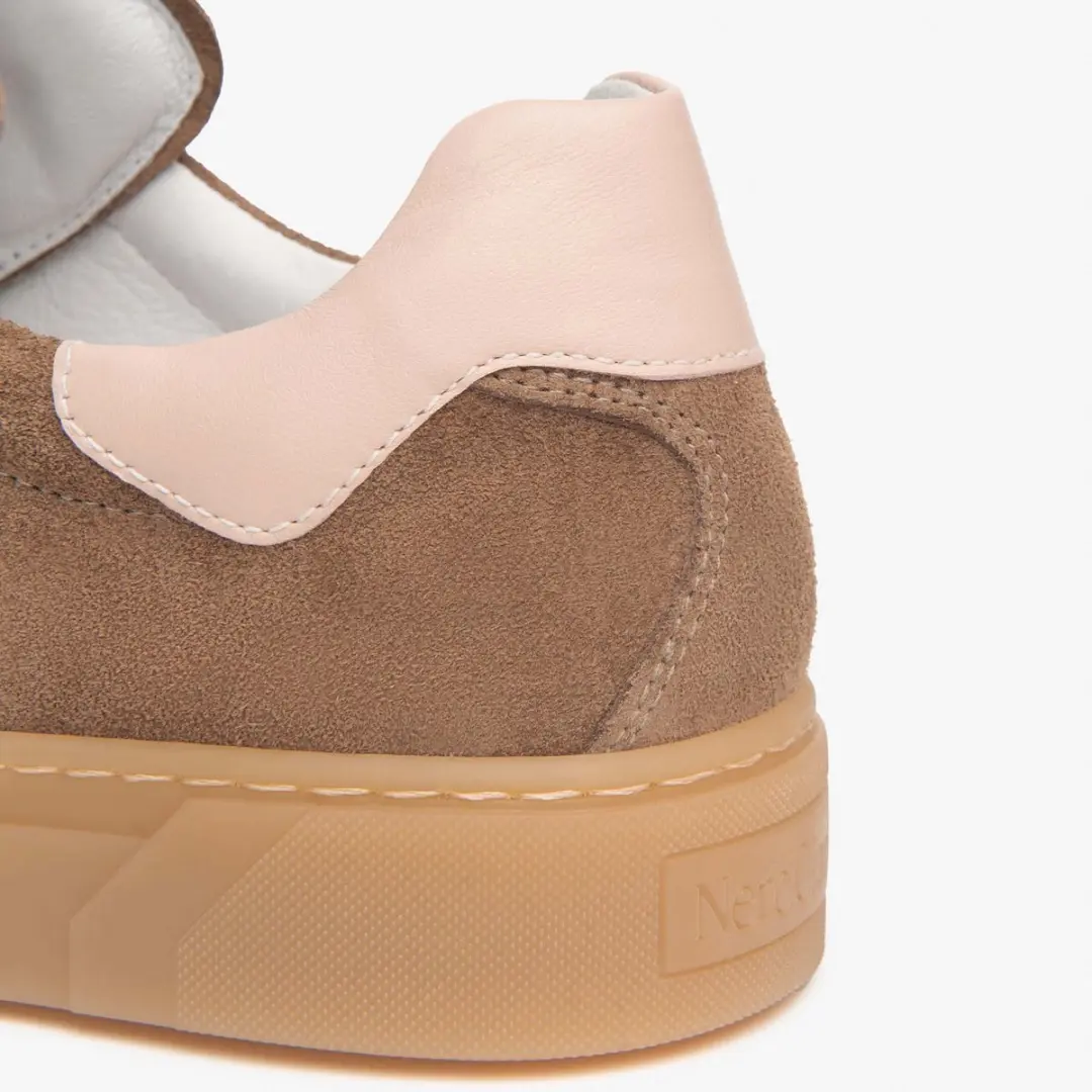 Sneaker Nerogiardini Velour Nappa Pandora Rosa Tr Malaga 1074 Para