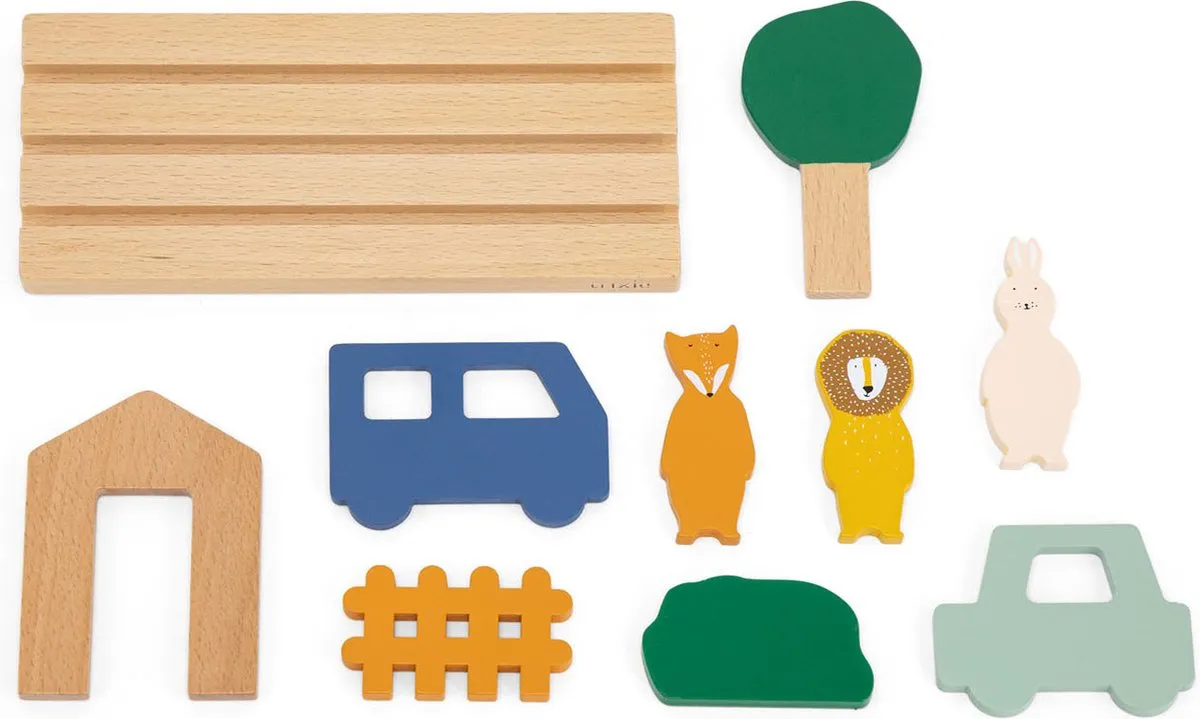 Trixie Houten Dierenpuzzel Ruimtelijk Inzicht 9-delig - Multi - afbeelding 6 van 6
