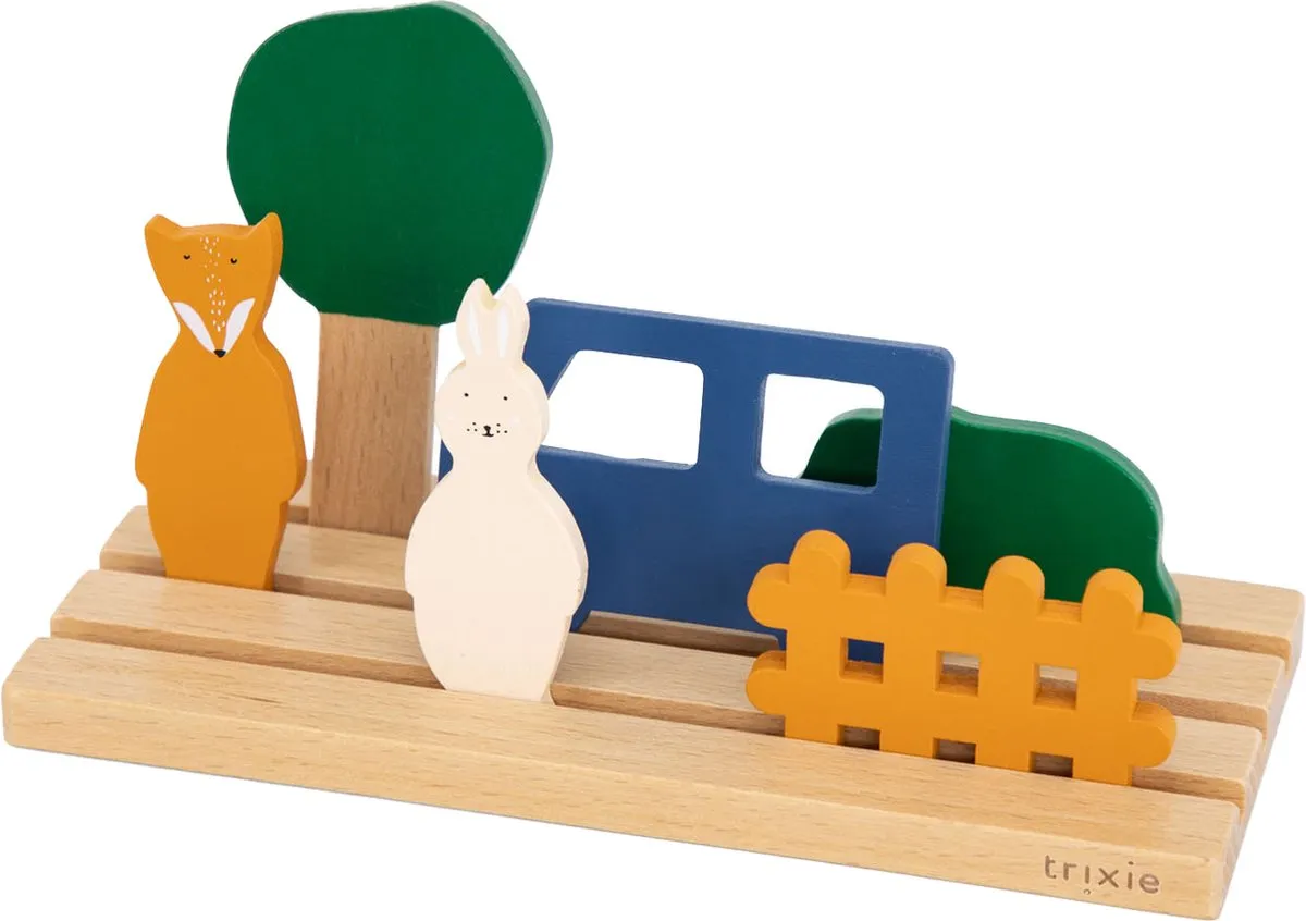 Trixie Houten Dierenpuzzel Ruimtelijk Inzicht 9-delig