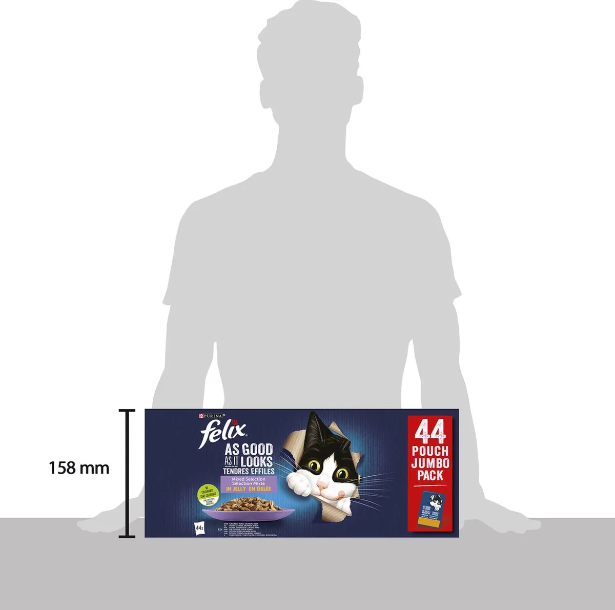 Felix Elke Dag Feest in Gelei Mix Selectie Natvoer - 44x85g