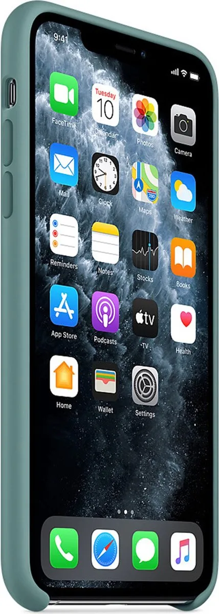Apple iPhone 11 Pro Max Siliconen Hoesje Cactus Groen