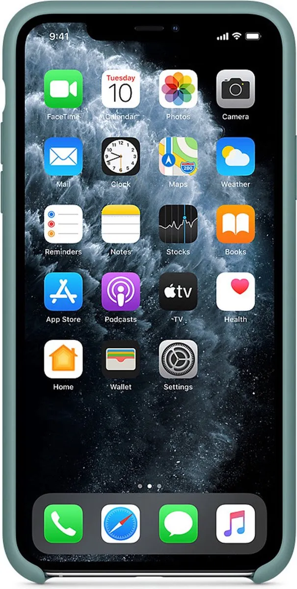 Apple iPhone 11 Pro Max Siliconen Hoesje Cactus Groen