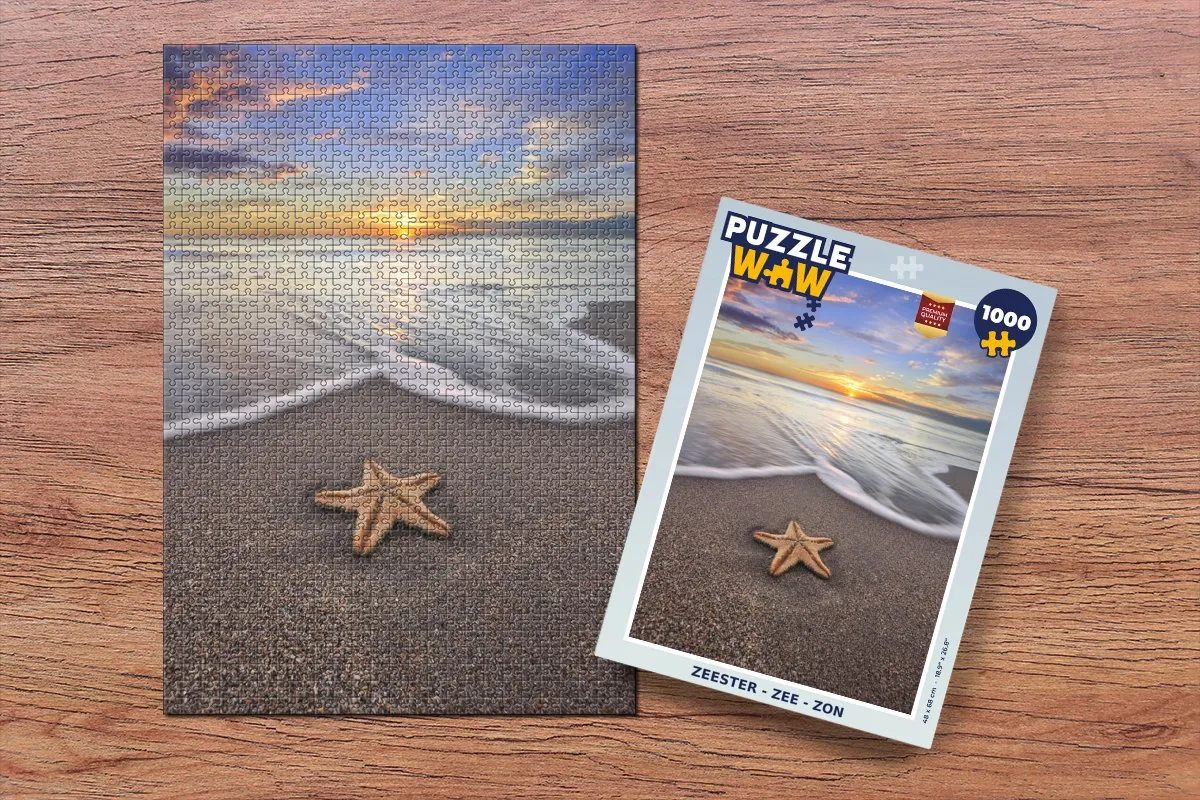 PuzzleWow Zeester Legpuzzel 1000 Stuks - Multicolor