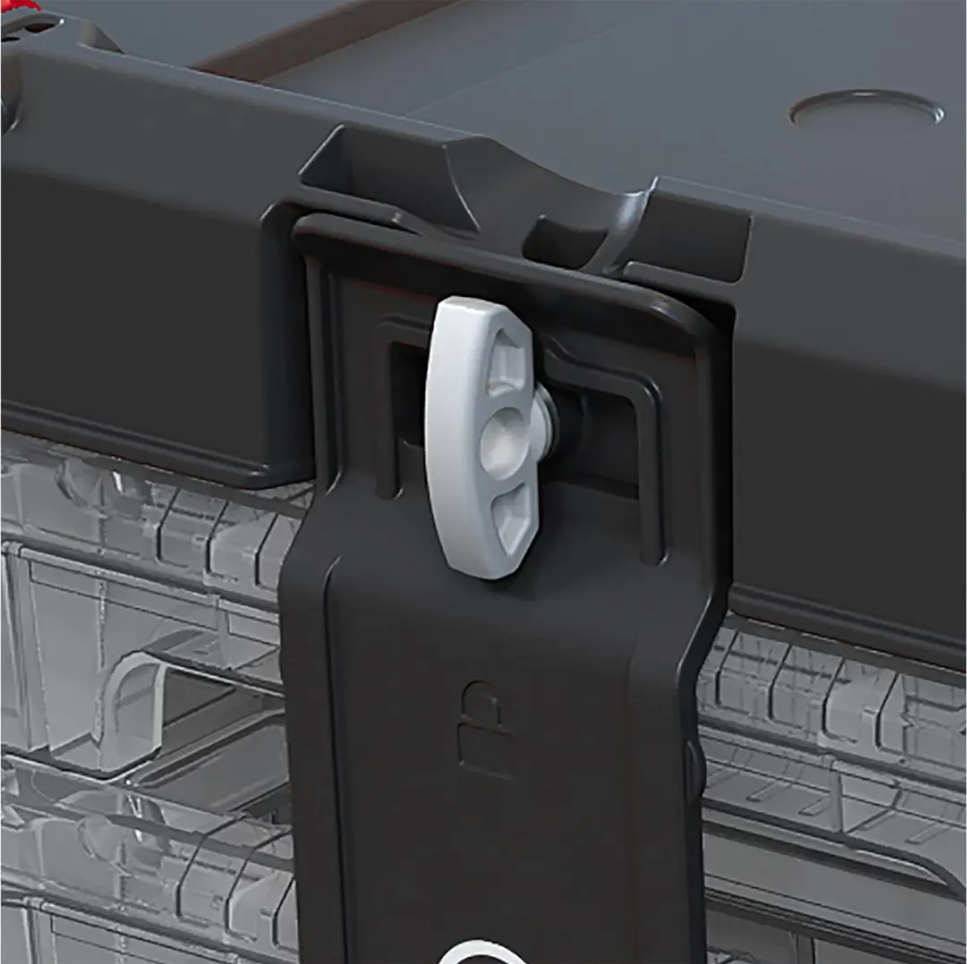 Keter Stack'N'Roll Gereedschapskist 48,1x23,3x33,2cm - 3 Organizers - afbeelding 5 van 6
