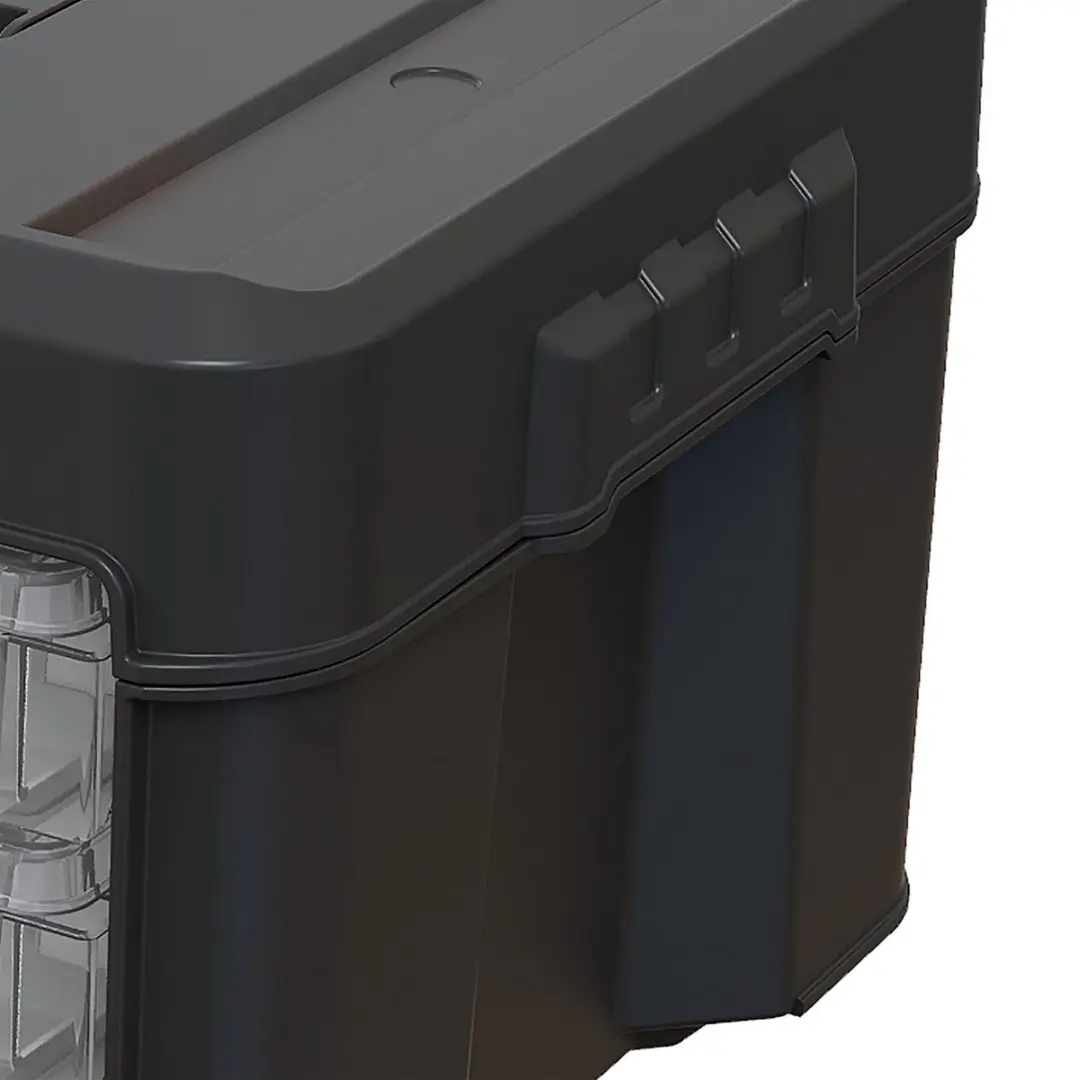 Keter Stack'N'Roll Gereedschapskist 48,1x23,3x33,2cm - 3 Organizers - afbeelding 3 van 6