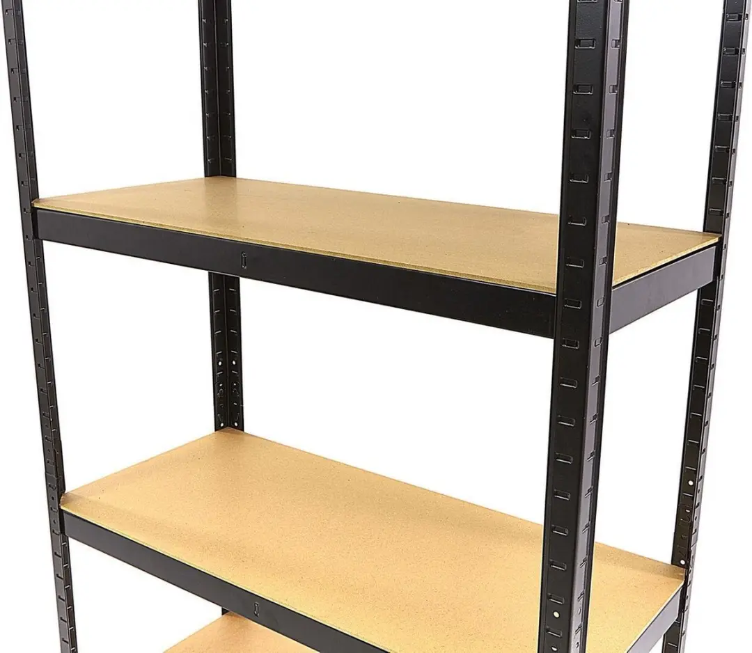 HBM 2-delige legbordstelling 5x175kg - Zwart - afbeelding 2 van 3