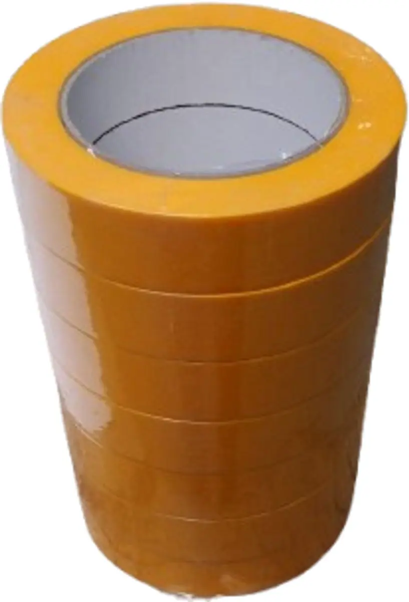 Afplaktape gold 25mm breed 9 stuks