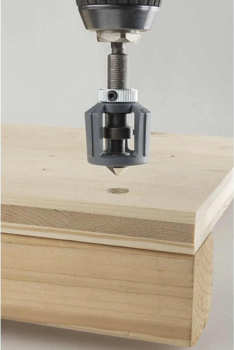 Wolfcraft Bithouder met dieptestop 1539000