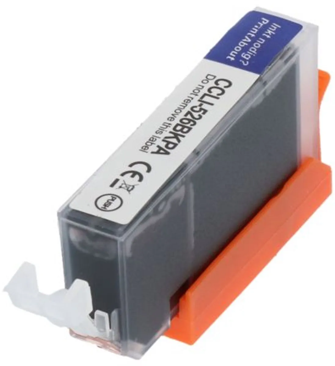 PrintAbout Canon CLI-526BK Inktcartridge Zwart