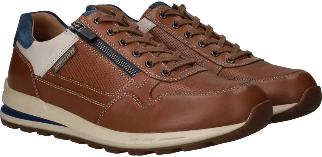 Heren Veterschoenen Mephisto Bradley Randy Hazelnut Cognac - Maat 7½ - afbeelding 2 van 6