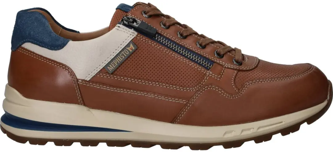 Heren Veterschoenen Mephisto Bradley Randy Hazelnut Cognac