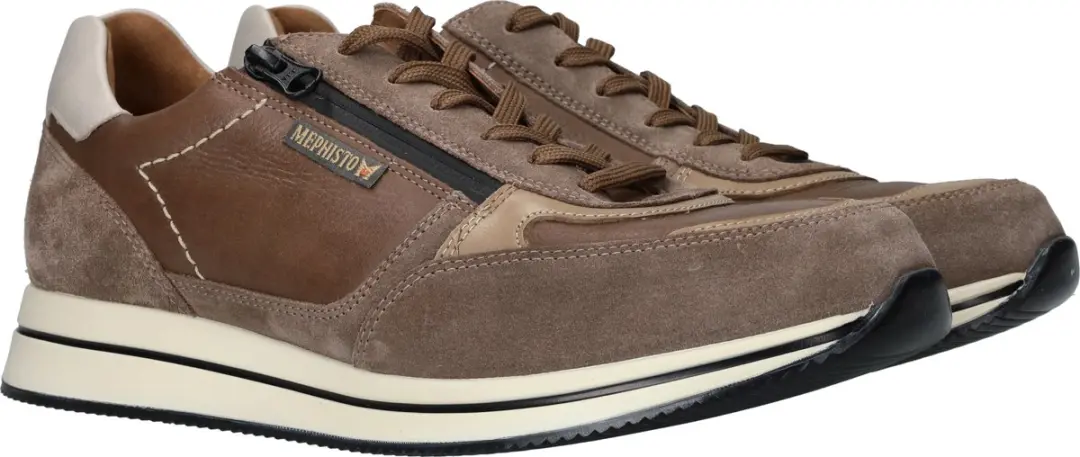 Heren Veterschoenen Mephisto Gilford Warm Grey Beige - Maat 9 - afbeelding 2 van 6