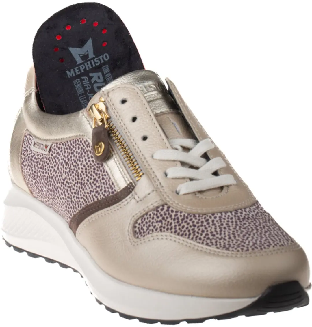 Dames Sneakers Mephisto Kim Light Sand Zand - Maat 40 - afbeelding 4 van 6
