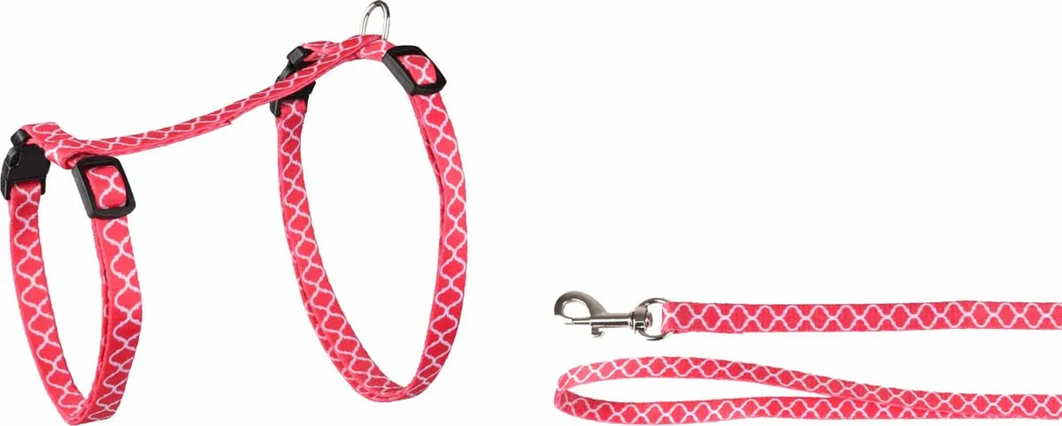 Flamingo Kattenharnas Amsi Grote Kat - 25-40cm - 10mm - Assorti