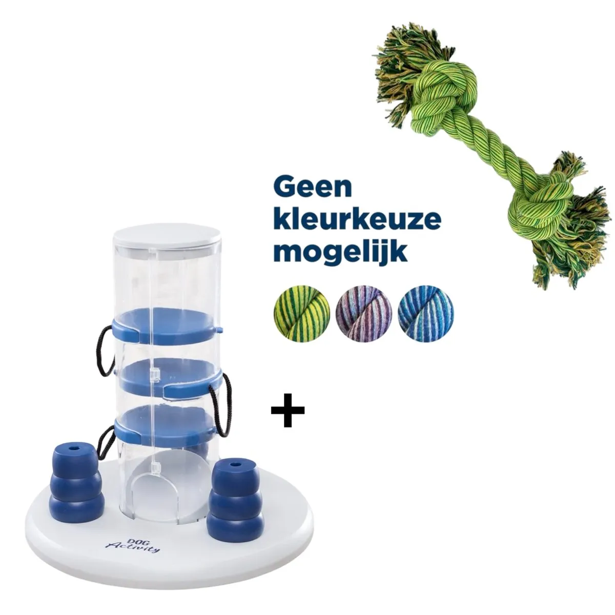 Trixie Dog Activity Gambling Tower & Happy Pet Flossin' Fun - Blauw