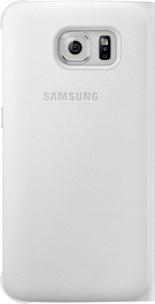 Samsung G920 Galaxy S6 Flip Hoes - Wit