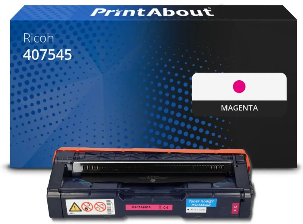 PrintAbout Ricoh 407545 Toner Magenta