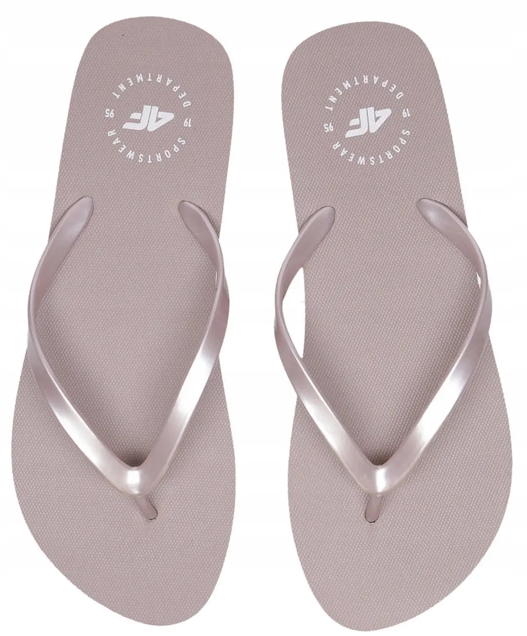 Dames teenslippers 4F zomerse klompjes beige