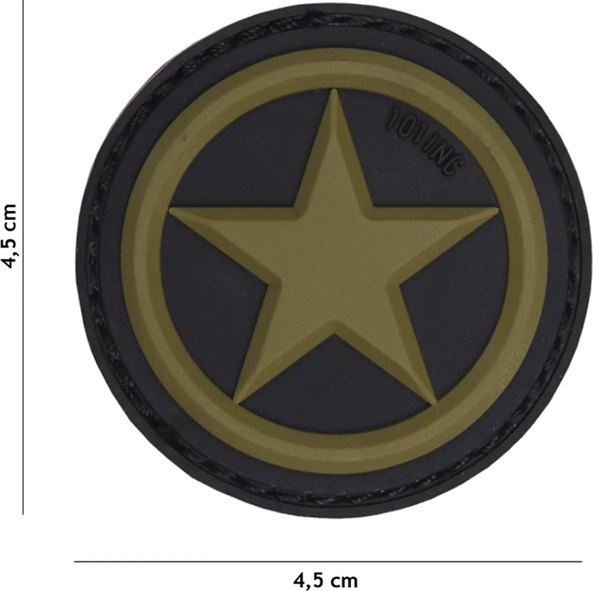 101 Inc Embleem 3D PVC USA Star Groen
