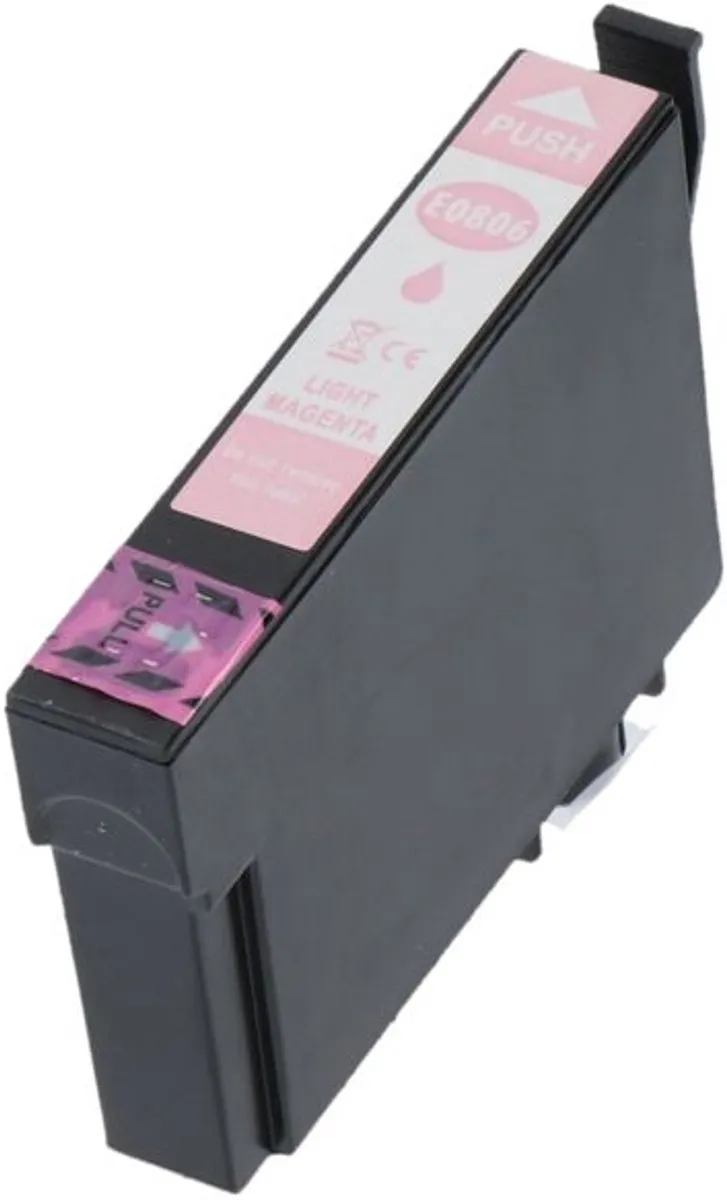 PrintAbout T0806 Inktcartridge Licht-magenta - 13ml - Epson