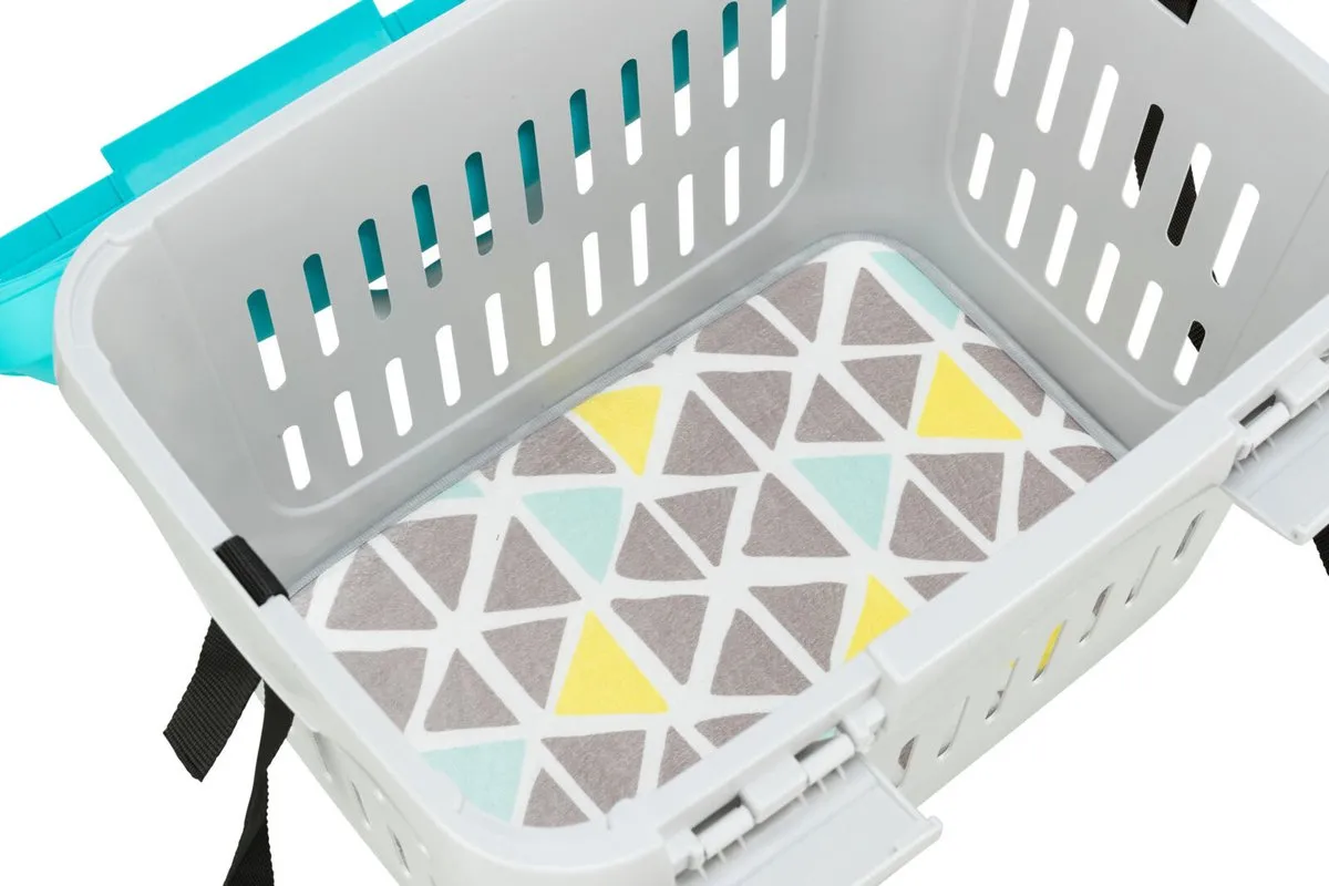 Trixie Vervoersbox Knaagdier Midi-Capri - 44x32x33cm - Donkergrijs/Lichtblauw - afbeelding 6 van 6