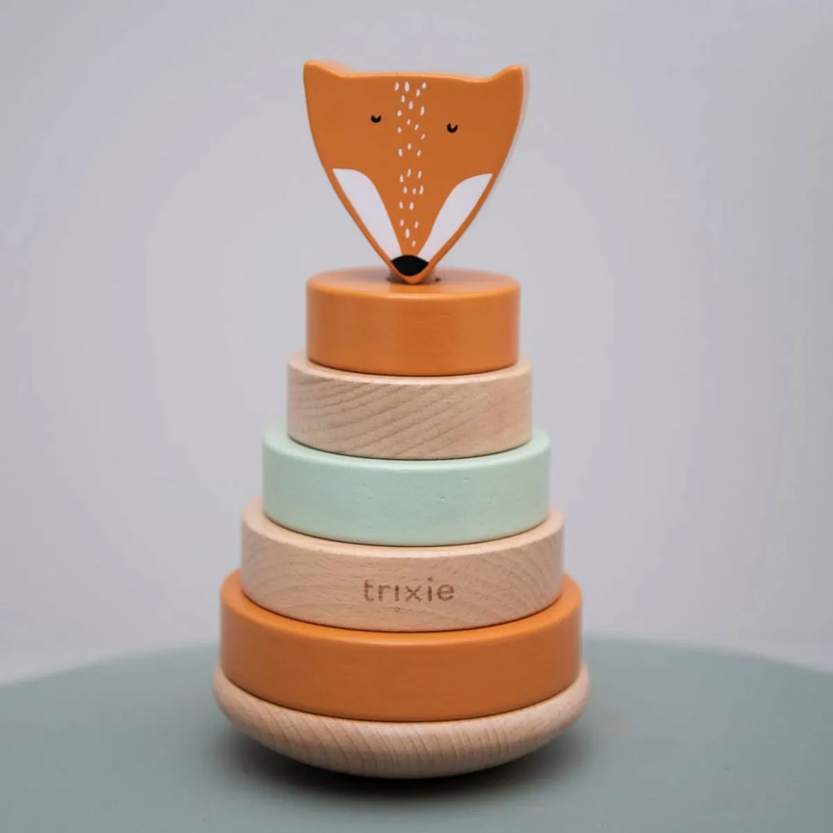 Trixie Houten Stapeltoren Mr. Fox - 6 Stuks - Oranje - afbeelding 6 van 6