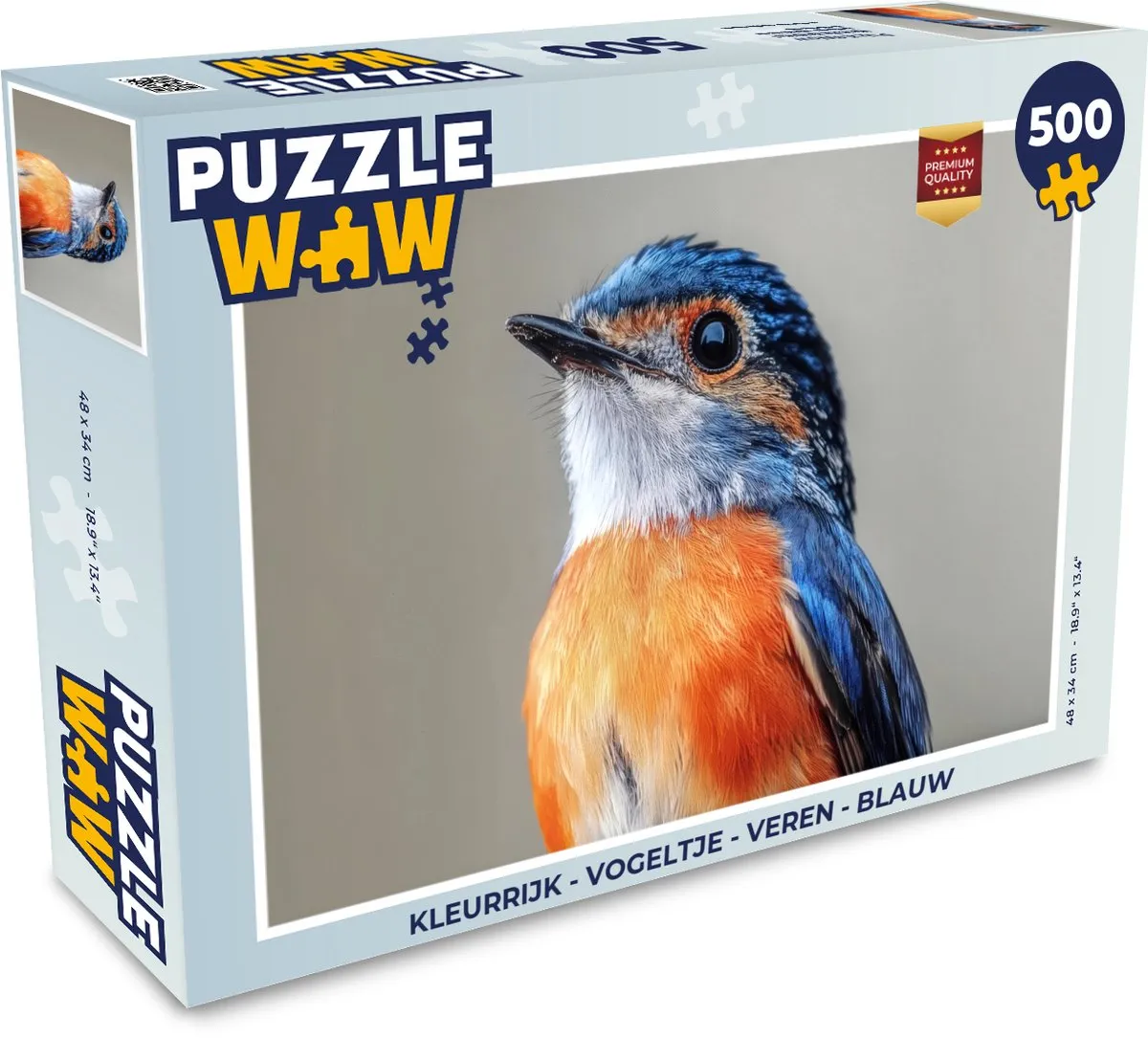 PuzzleWow Vogeltje Legpuzzel 500 Stuks