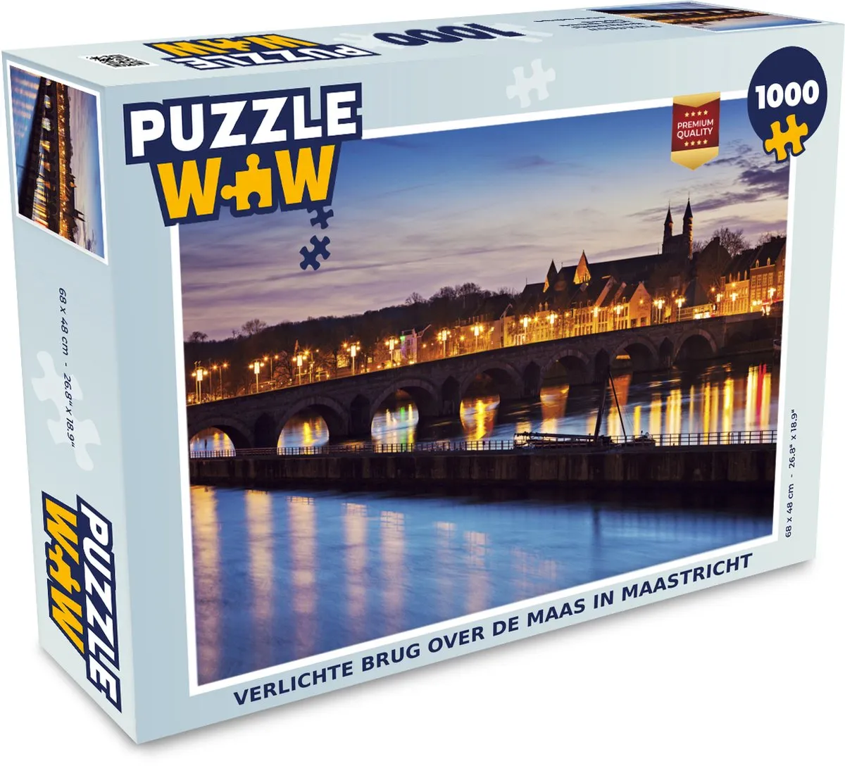 PuzzleWow Maastricht Legpuzzel 1000 Stuks