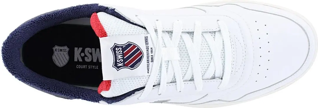 K-Swiss Slammshield II - Heren Sneakers Schoenen Leer Wit 04312-968-M , Maat: EU 41.5 - afbeelding 5 van 6