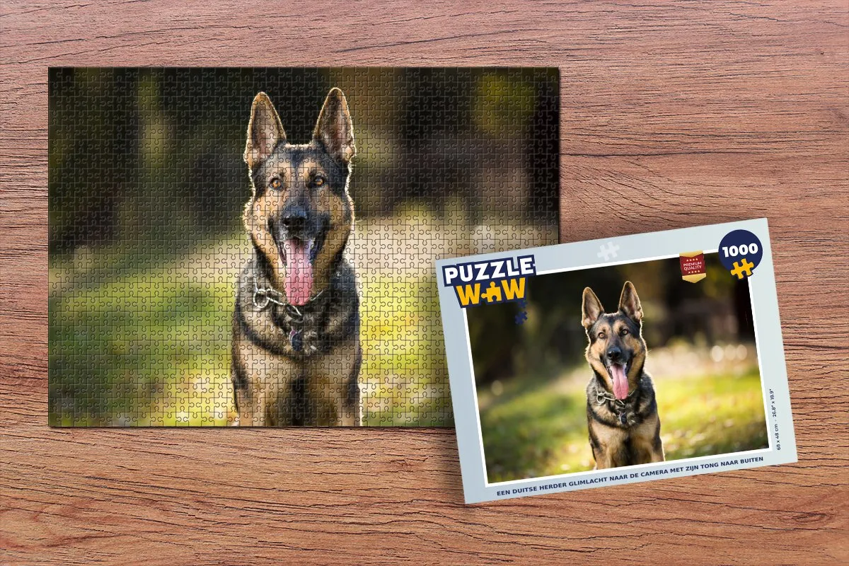 PuzzleWow Legpuzzel Duitse Herder 1000 Stuks