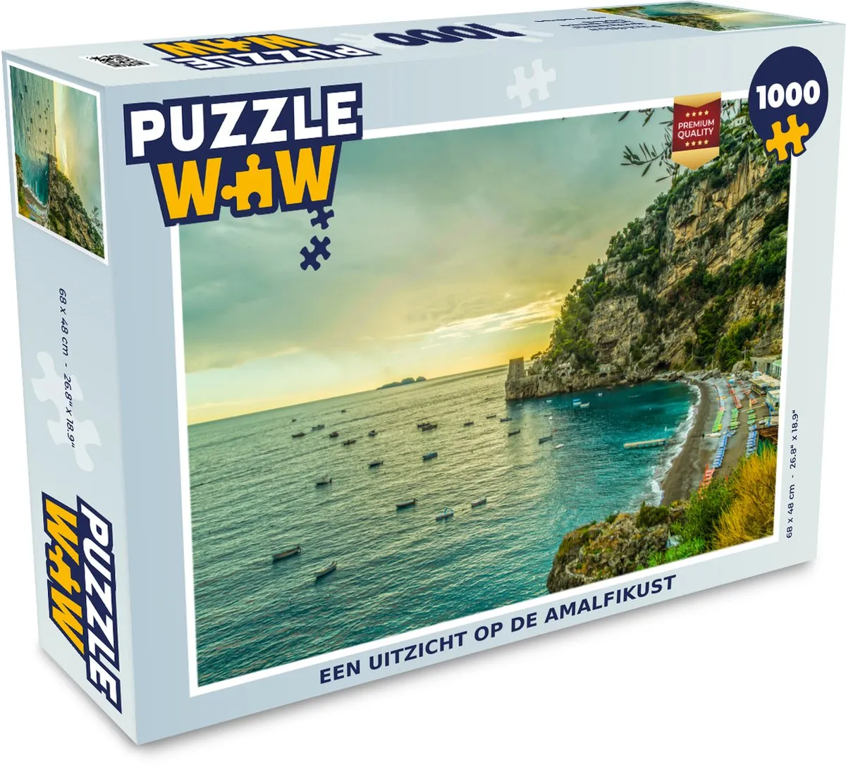 PuzzleWow Uitzicht op de Amalfikust Legpuzzel 1000 Stuks
