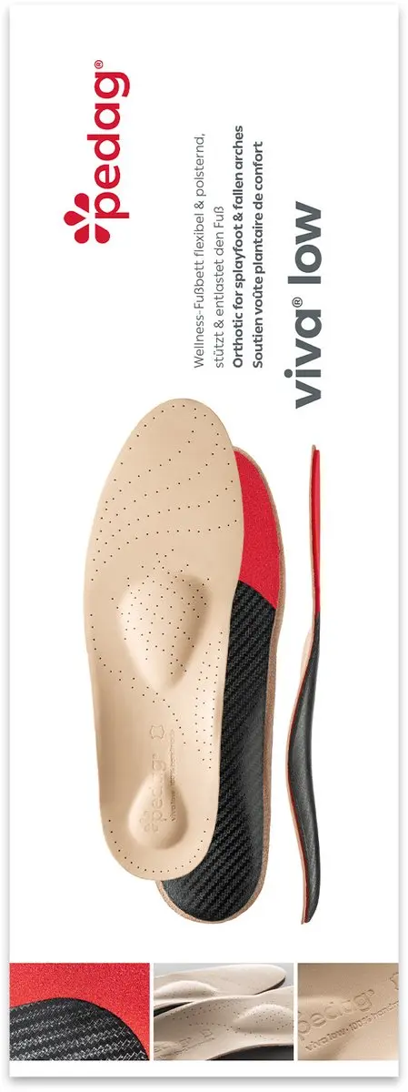 Pedag Viva Low 188 inlegzool voor lage voetboog