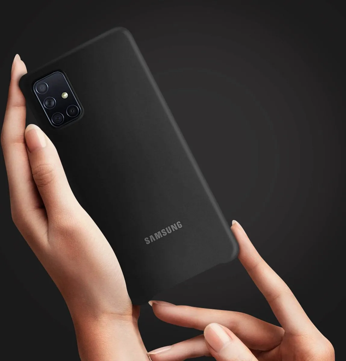 Samsung Silicone Hoesje Galaxy A51 - Zwart