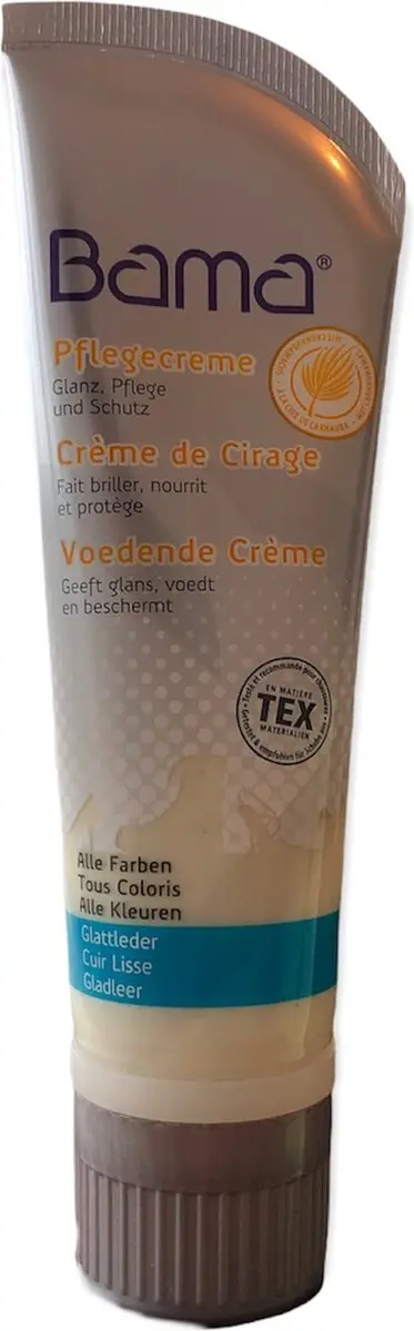 Bama 75ml glans voedende creme voor bescherming en opfrissen van alle kleuren gl
